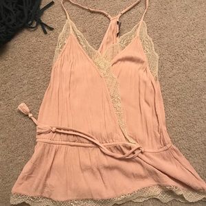 Pink Lacey top!
